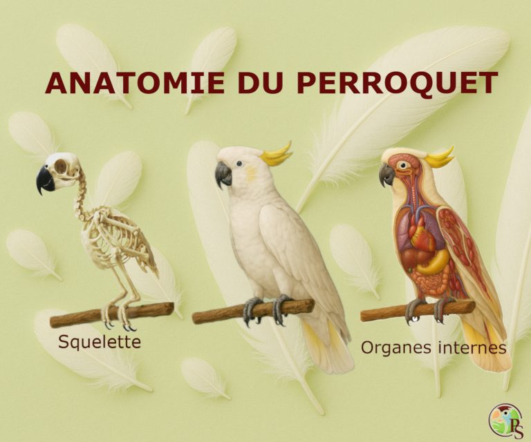 anatomie du perroquet image