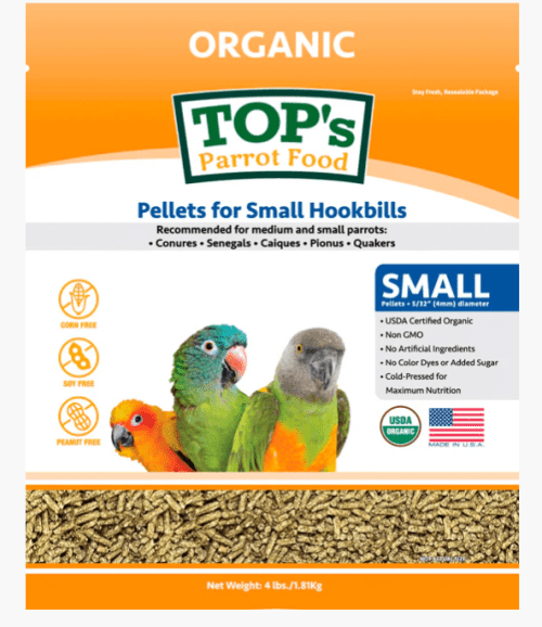 TOP's small parrot pellets (4LB)