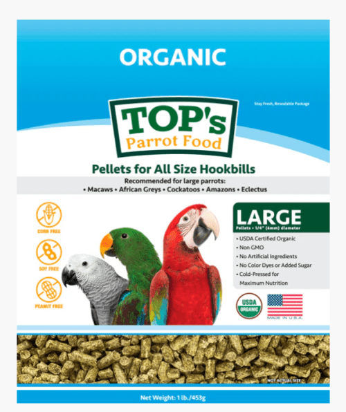 TOP's all size parrot pellets (1LB)