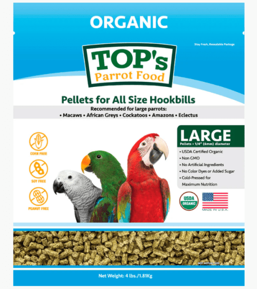 TOP's all size parrot pellets (4LB)