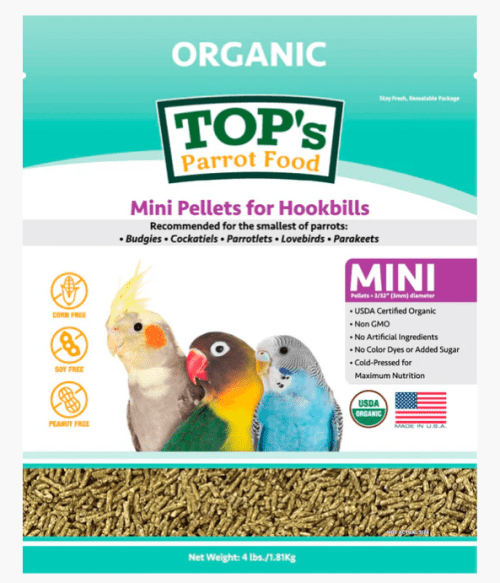 TOP's mini parrot pellets (4LB)